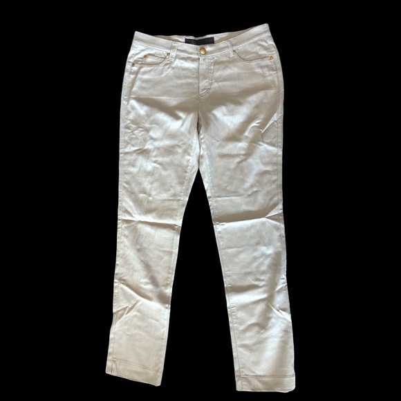 🎁 Dismero Beige Gold Accent Jeans - Picture 3 of 9